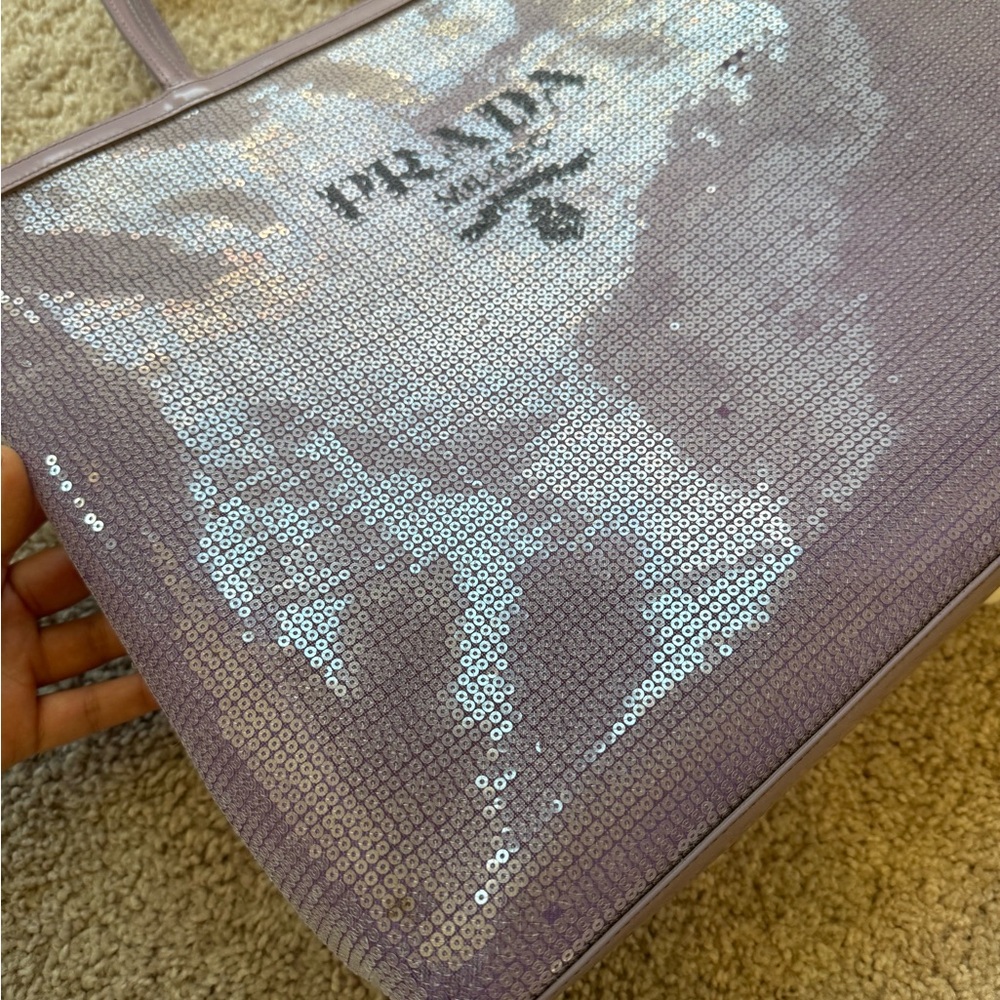 Prada mesh tote with a free labubu [Zizi] - Picture 10 of 16